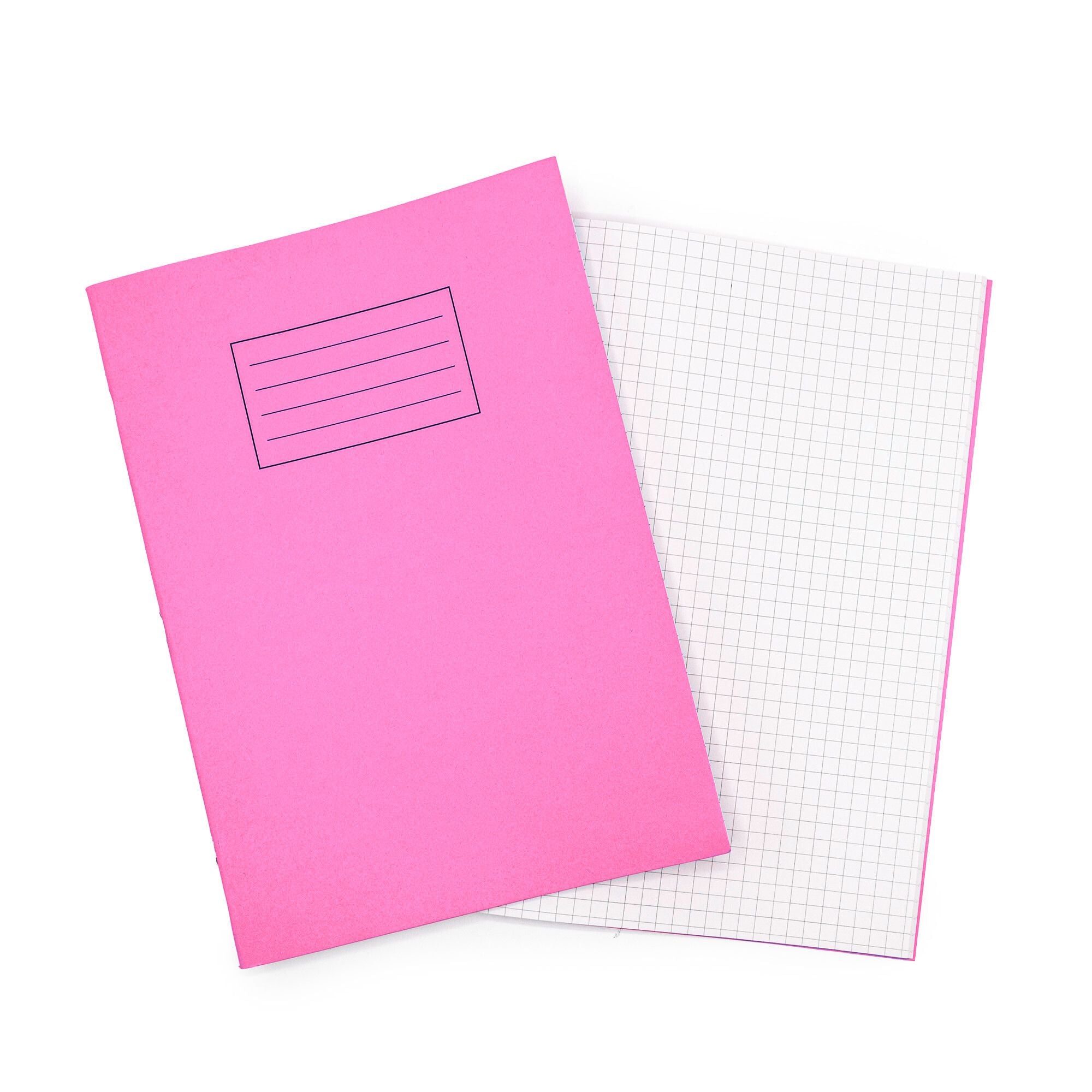 Odyssey Exercise Books A4 80 Page 10mm Ruled & Margin Pink - Pk50