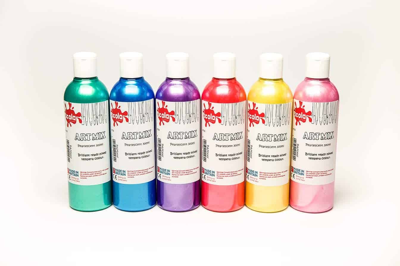 Pearlescent Paint Assortment 300ml Assorted - Pk6