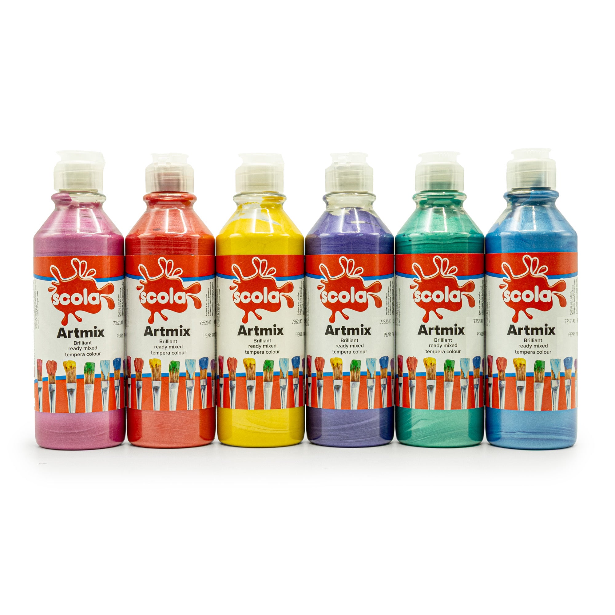 Pearlescent Paint Assortment 300ml Assorted - Pk6