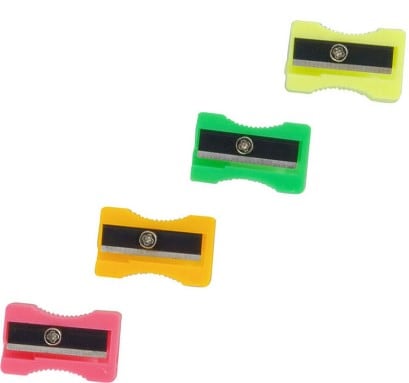Pencil Sharpeners Plastic Single Hole - Pk100