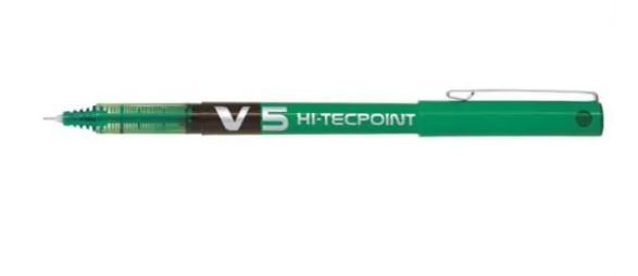 Pilot V5 Liquid Ink Rollerball Fine Line Pen - Pk5