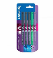 Pilot V5 Liquid Ink Rollerball Fine Line Pen - Pk5