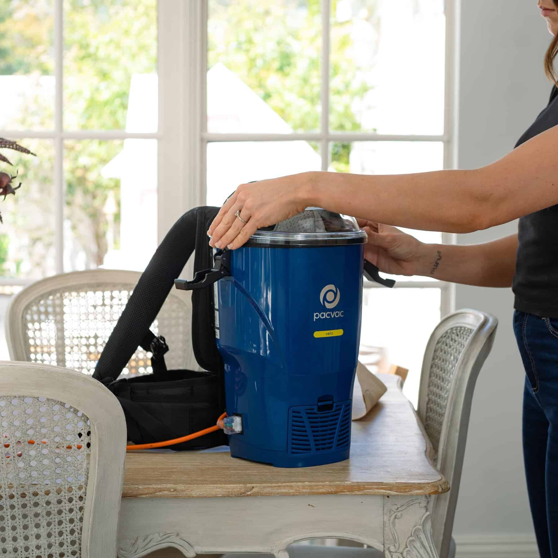 Pacvac Velo Backpack Corded Commercial Vacuum