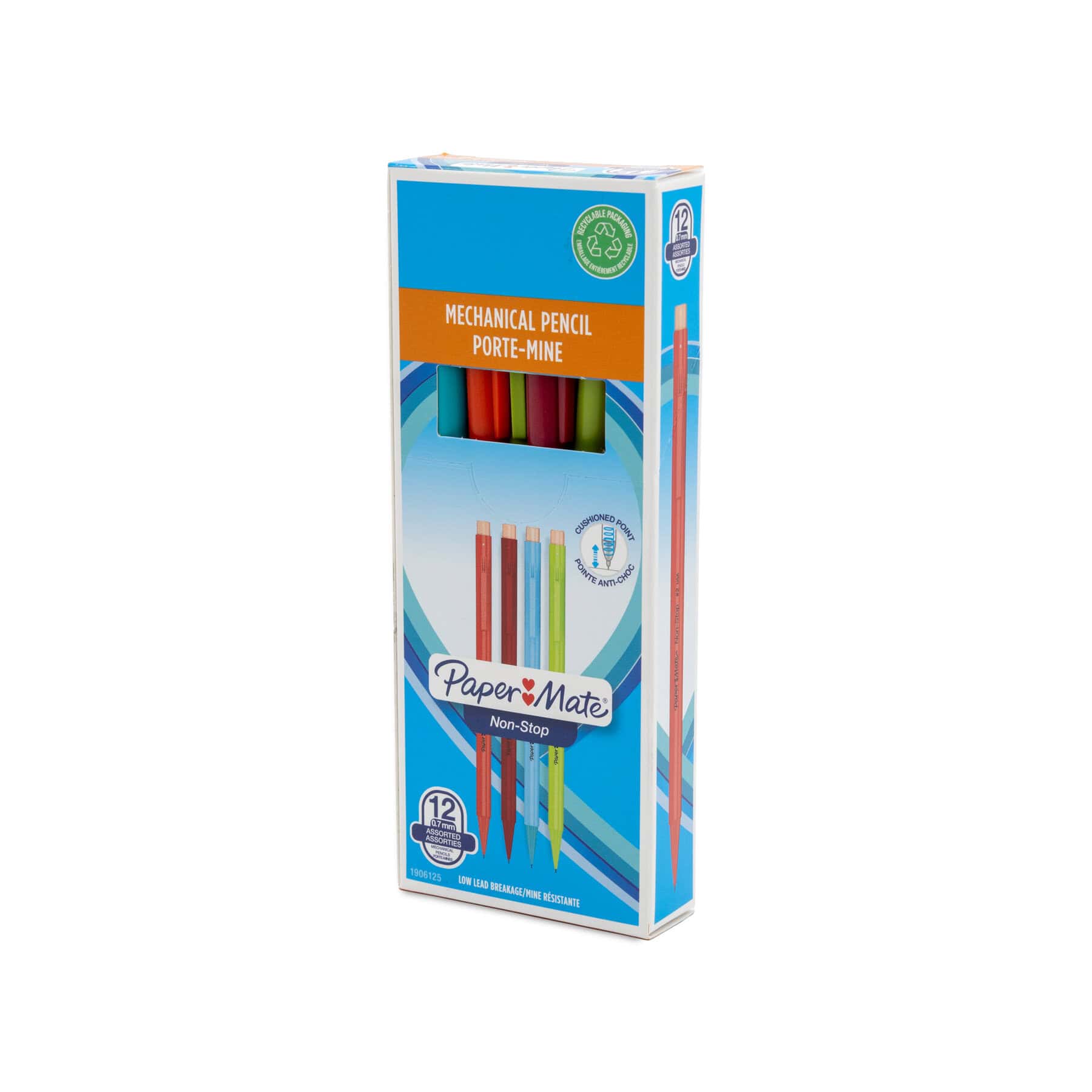 Papermate Mechanical HB Pencil Assorted Barrel - Pk12