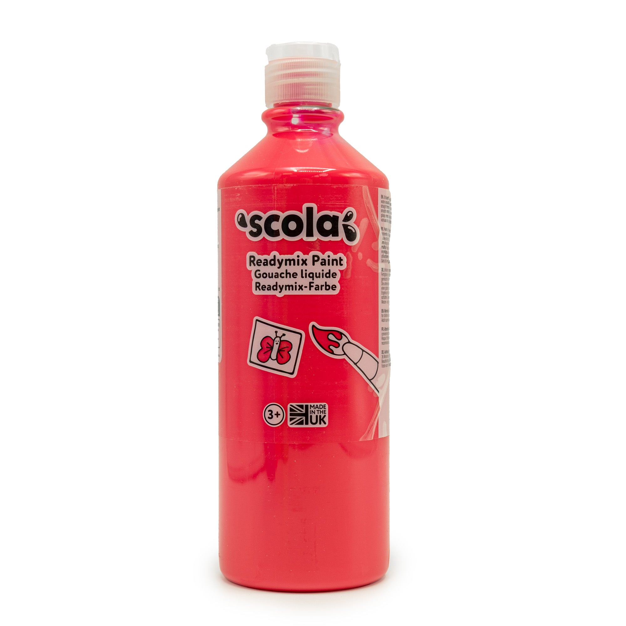 Fluorescent Ready Mix Paints 500ml Assorted - Pk6