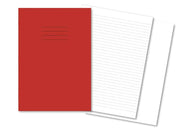 Classic Exercise Books A4 80 Page 8mm Ruled / Alternate Blank Red - Pk50