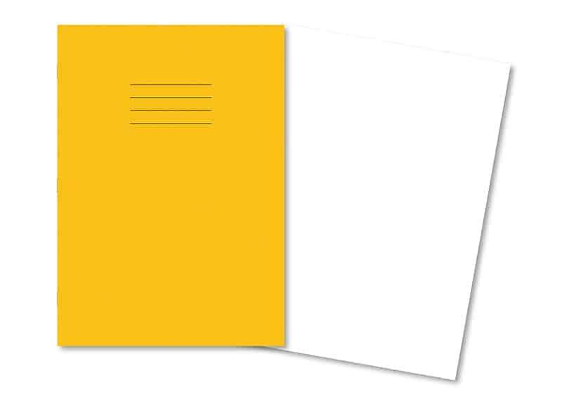 *While Stocks Last* 13 x 10" Exercise Books Blank Yellow - 40 Pages - Pk100