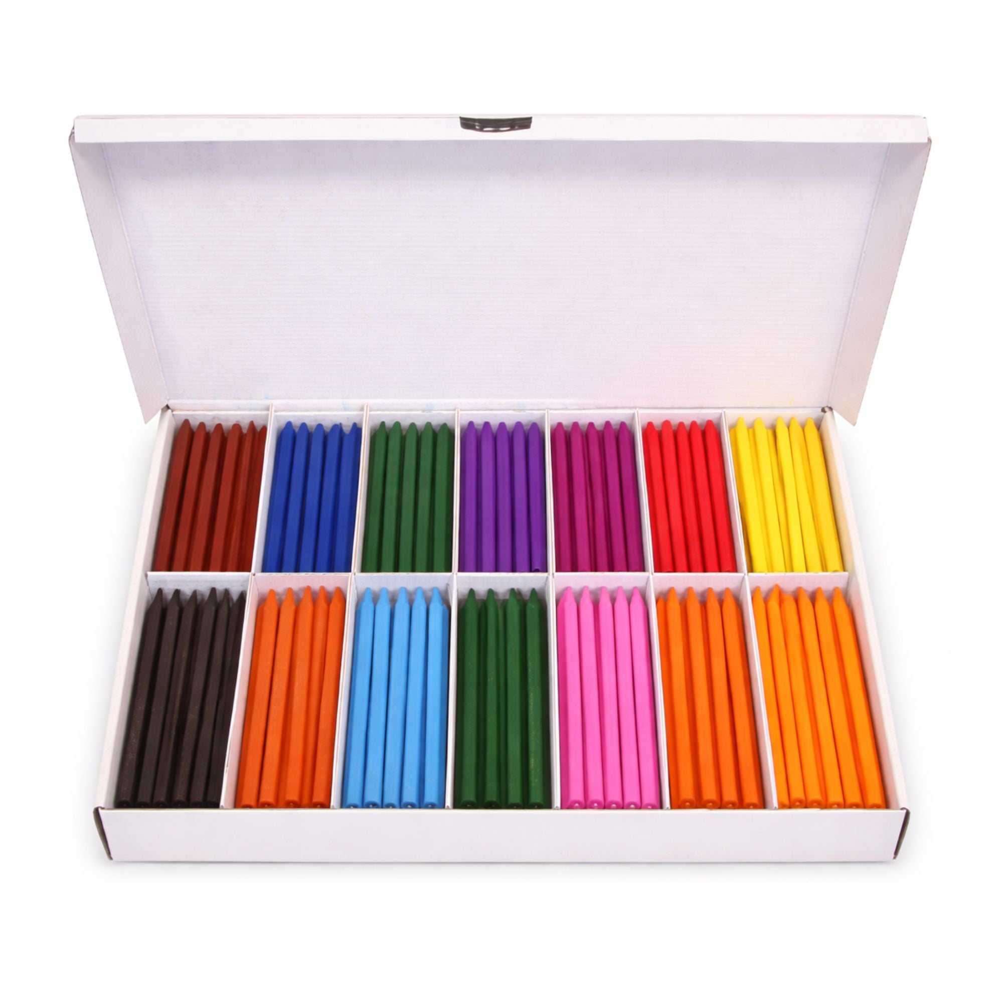 Plastix Crayons Assorted - Pk 12/288