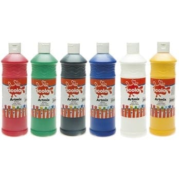 Ready Mixed Paint in 600ml Bottles - Assorted Colours
