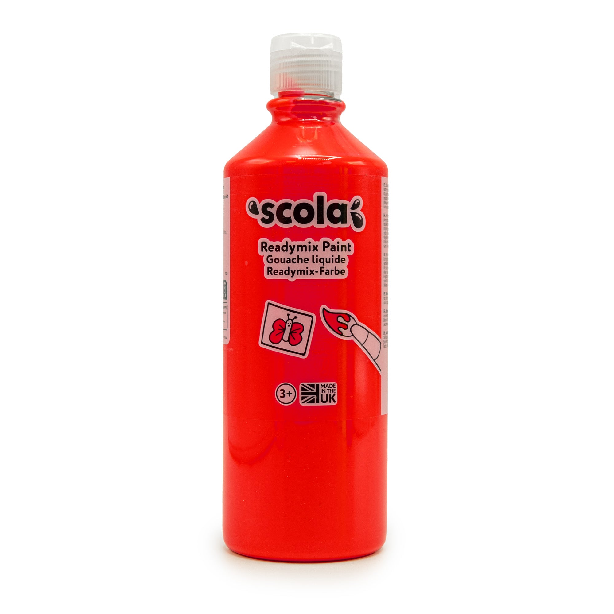 Fluorescent Ready Mix Paints 500ml Assorted - Pk6