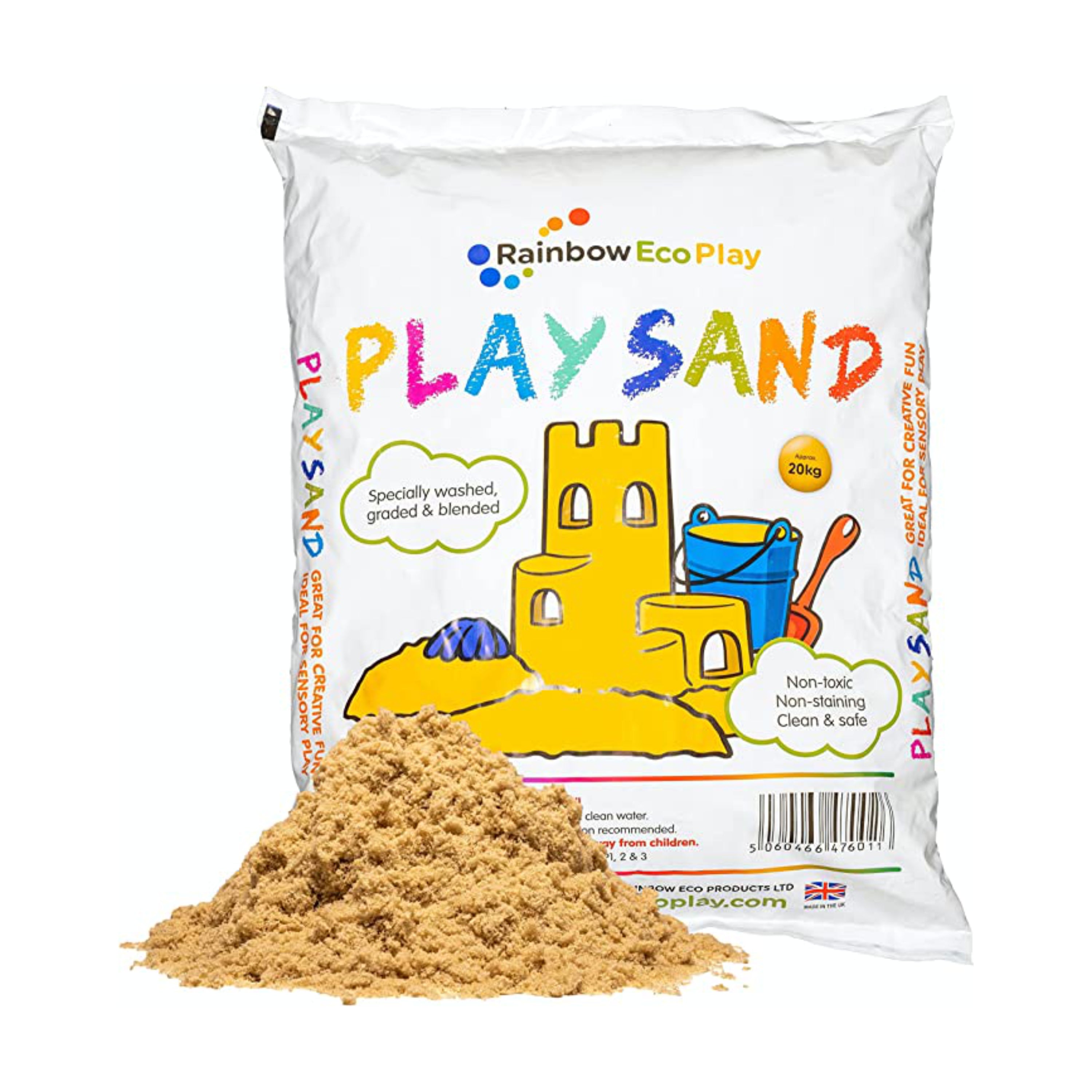 All Natural Rainbow Eco Play Playpit Sand - 20kg Bag