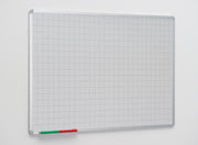Aluminium Framed Non-Magnetic Whiteboard With 50mm Squares