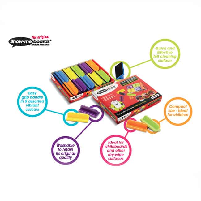 Magnetic Mini Board Erasers - Pk20