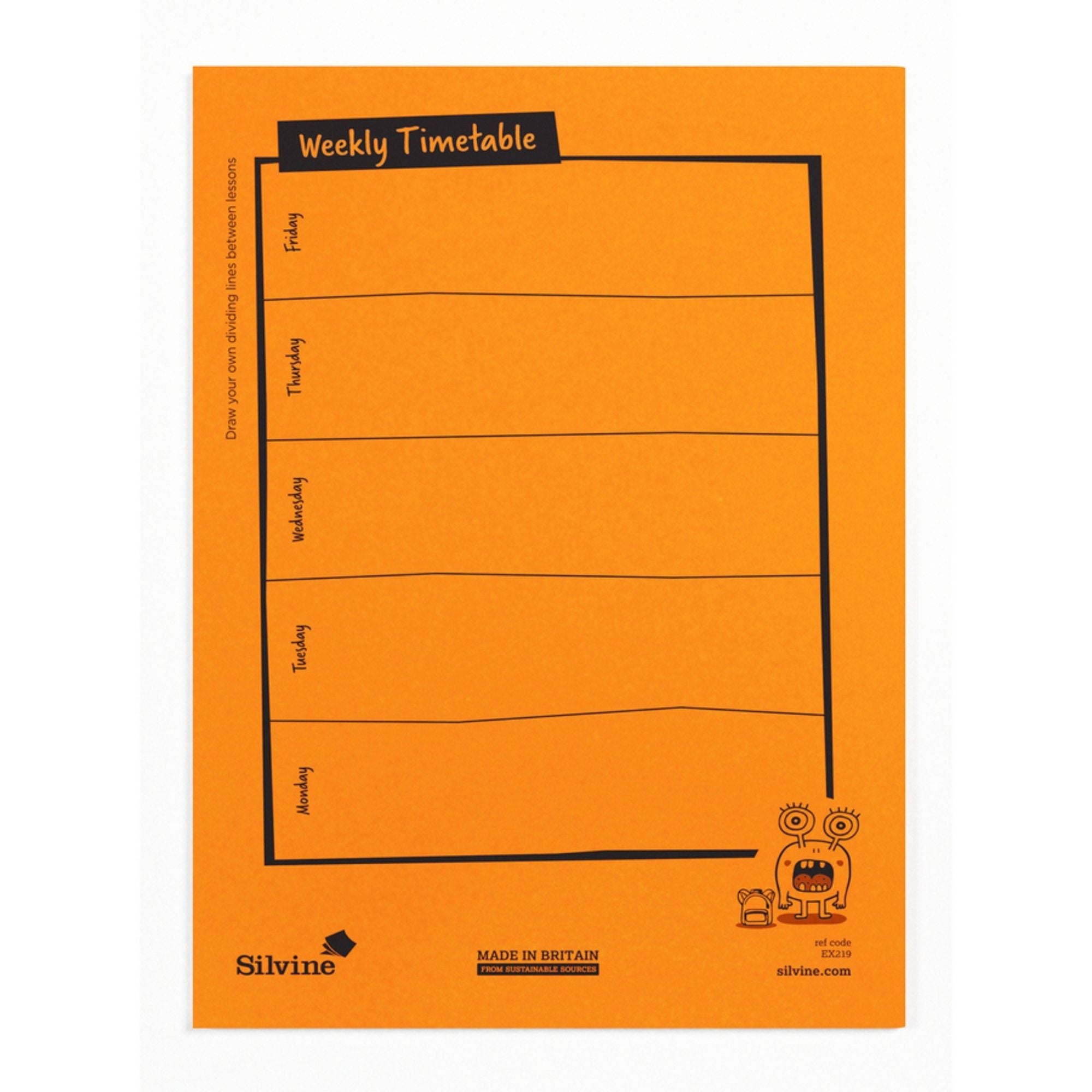 Silvine Homework Diary and Reading Record - Pk30