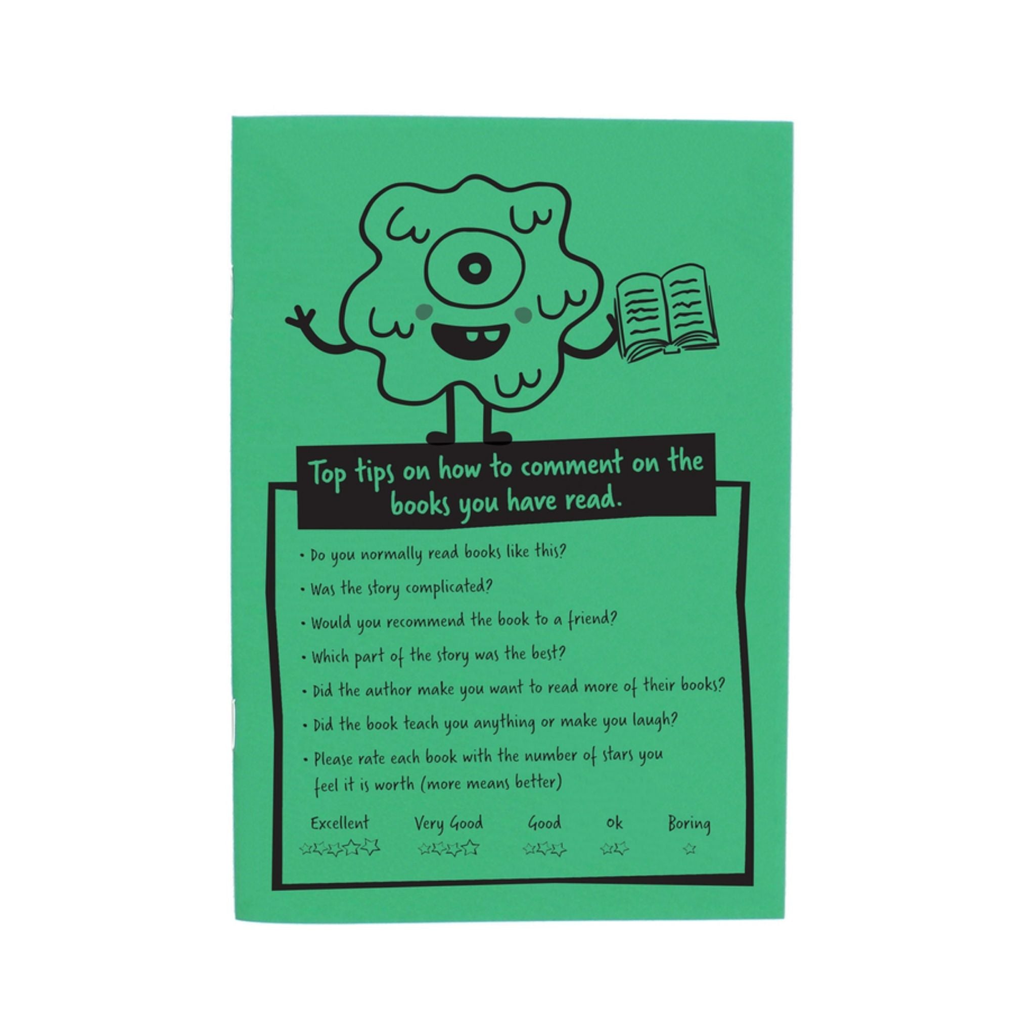 Silvine Reading Record Books KS2 - Green - Pk30