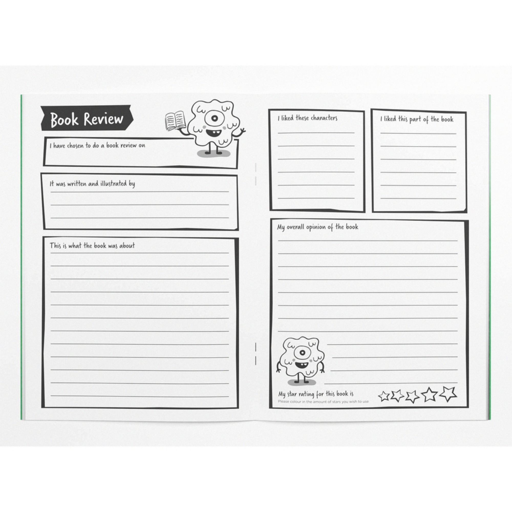 Silvine Reading Record Books KS2 - Green - Pk30