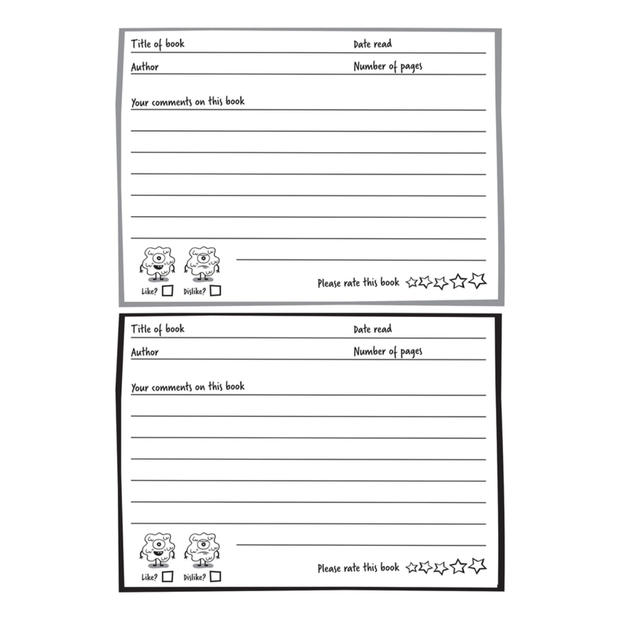 Silvine Reading Record Books KS2 - Green - Pk30