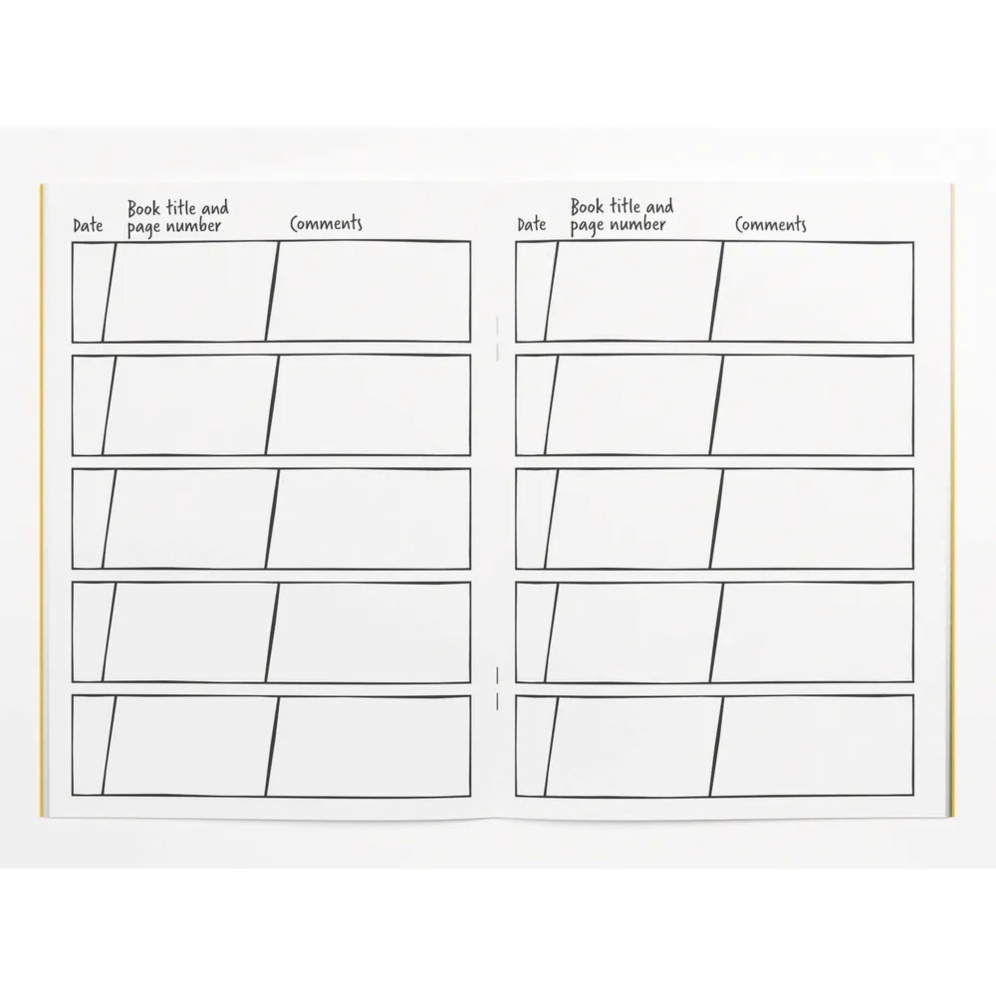 Silvine Reading Record Books - Yellow - Pk25