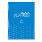 Silvine Teacher Academic Planner A4/A5 6 Period - Blue - Each