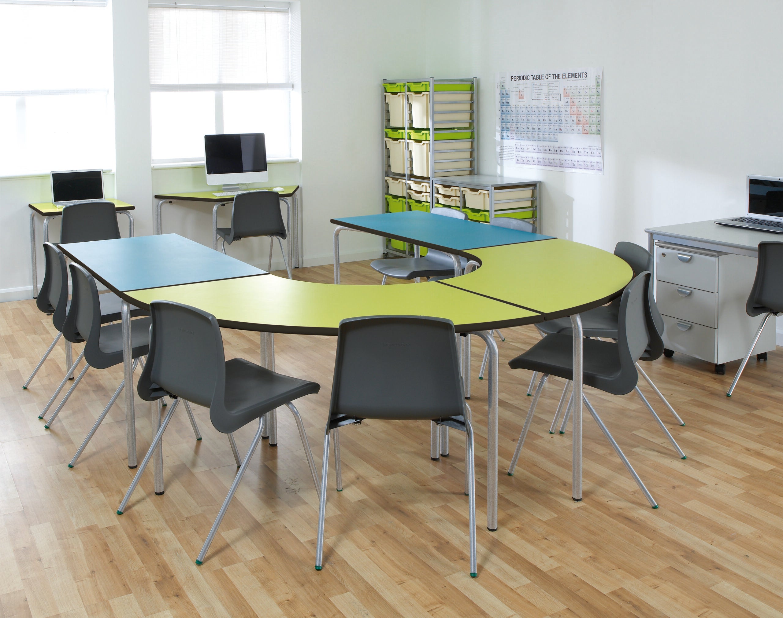 Spectrum Heavy Duty PU Edge Trapezoidal Table