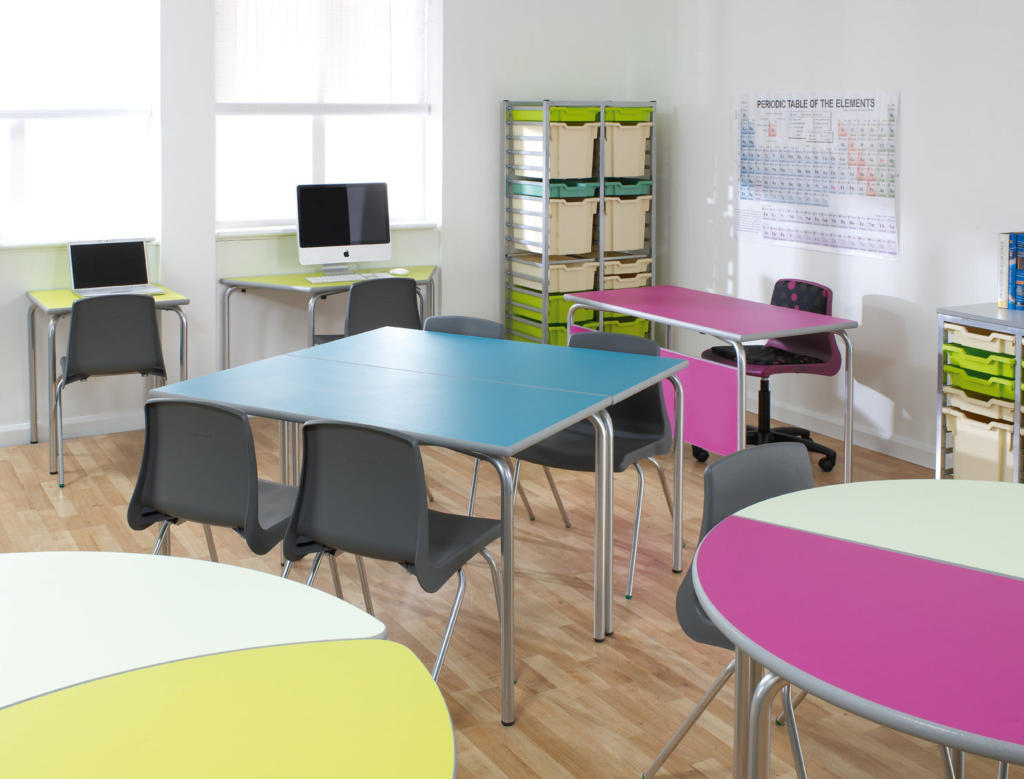 Spectrum Heavy Duty PU Edge Trapezoidal Table