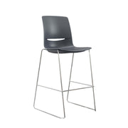 Spotlight High Density Skid Base Stool – stackable classroom stool with sled base and protective floor glides