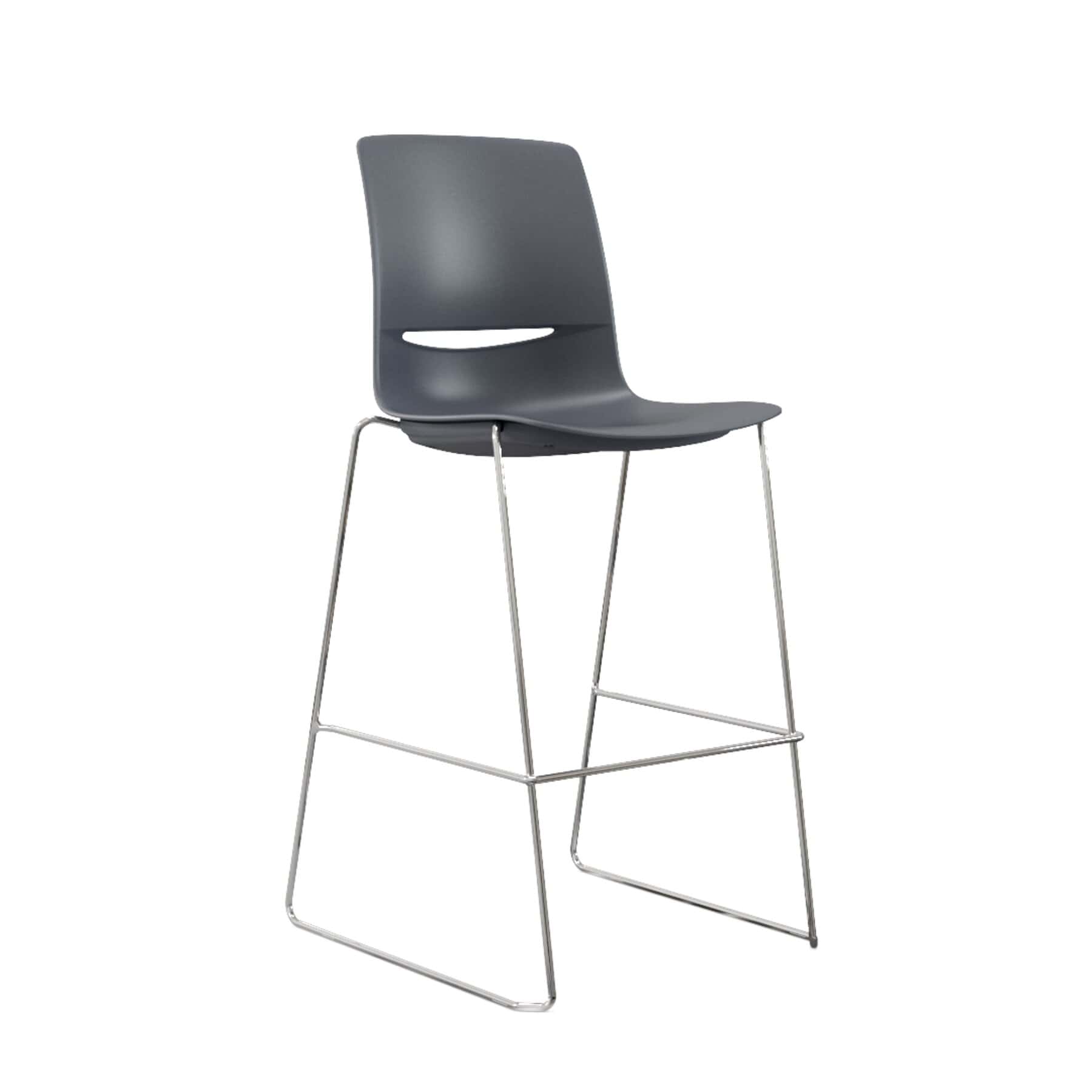 Spotlight High Density Skid Base Stool – stackable classroom stool with sled base and protective floor glides