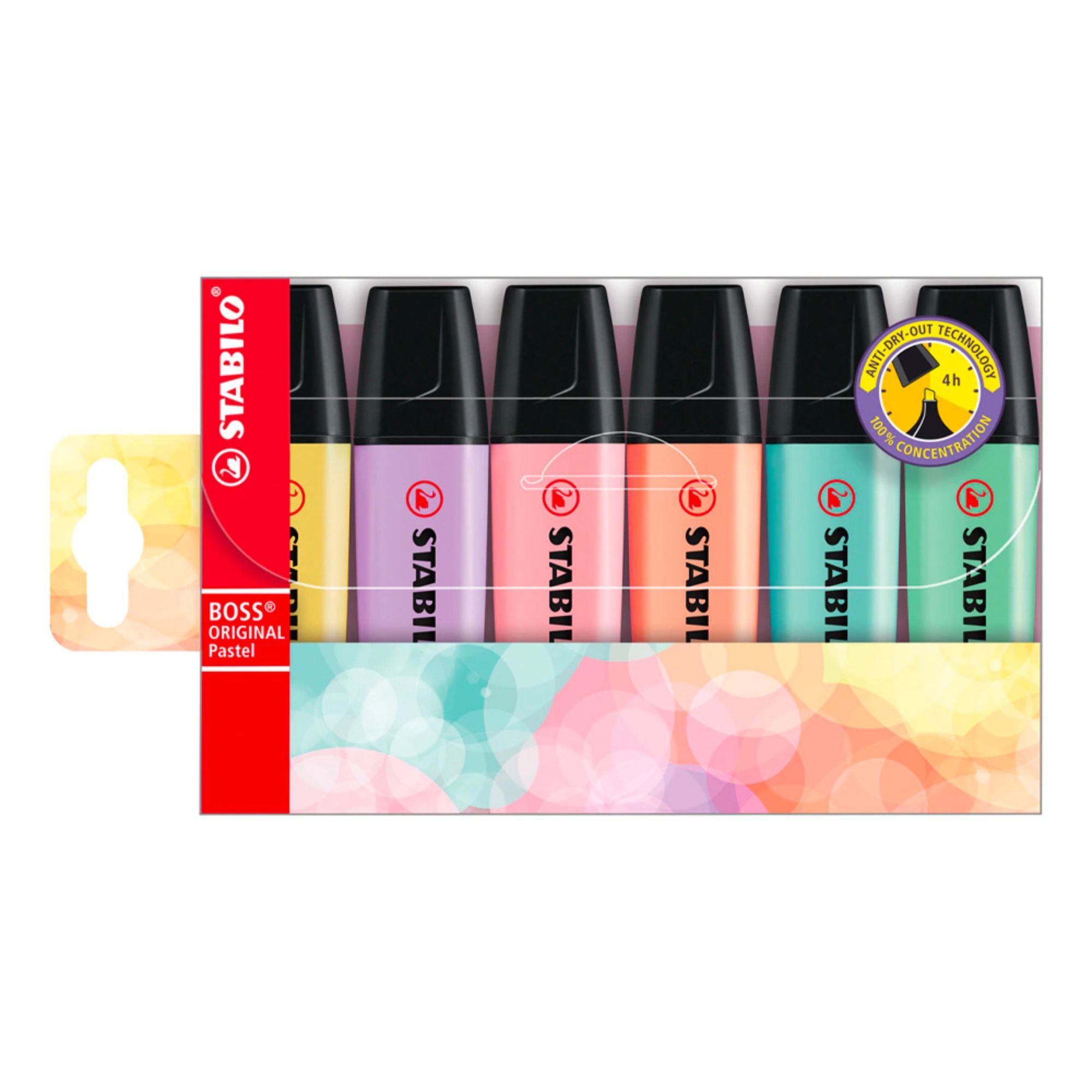 Stabilo Boss Pastel Highlighters Assorted - Pk6/48