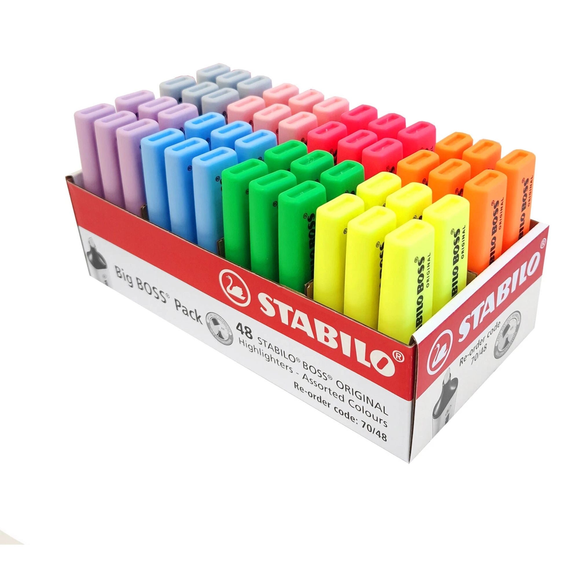 Stabilo Boss Pastel Highlighters Assorted - Pk6/48