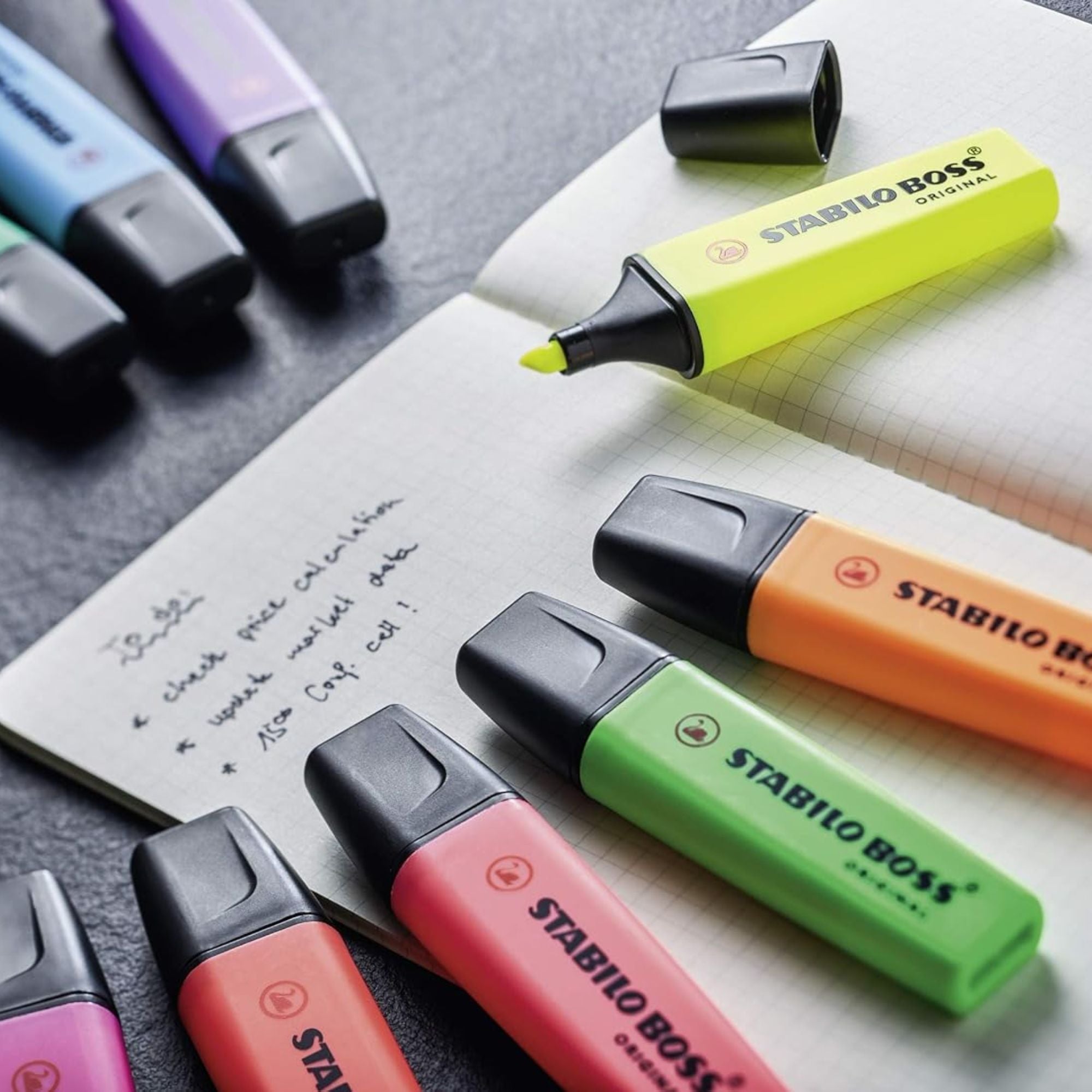 Stabilo Boss Pastel Highlighters Assorted - Pk6/48