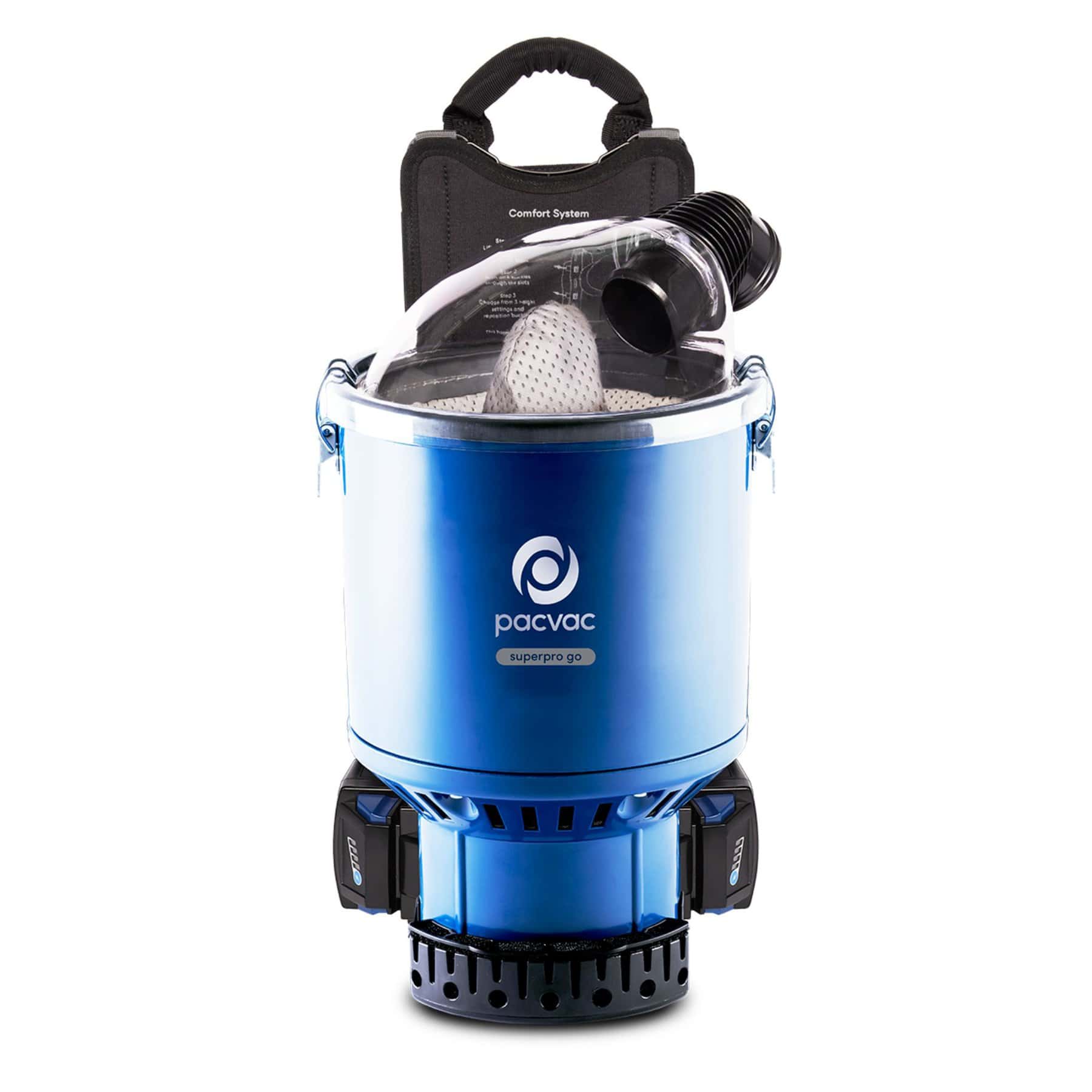 Pacvac Superpro Go Battery Backpack Commercial Vacuum