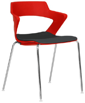 Zawn 4 Legged Chair With Upholstered Seat