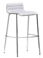 Hagan Ribbed Upholstery 4 Legged Stool