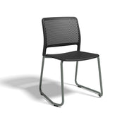 Grafton Skid Base Chair With Chrome Frame