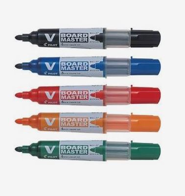 Pilot V-Board Master Drywipe Marker Bullet Tip Pens