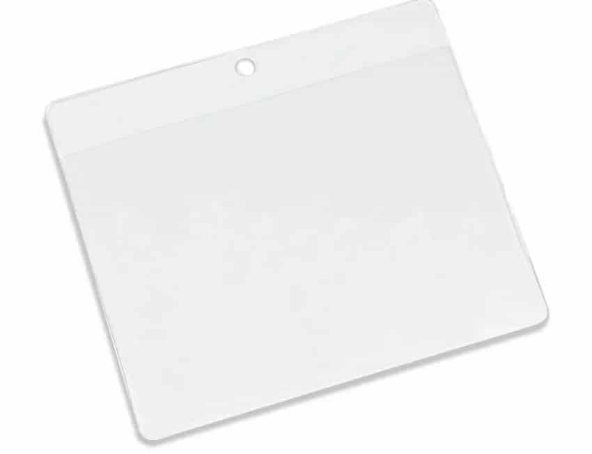 Visitor Pass Holder Landscape Clear - Pk100