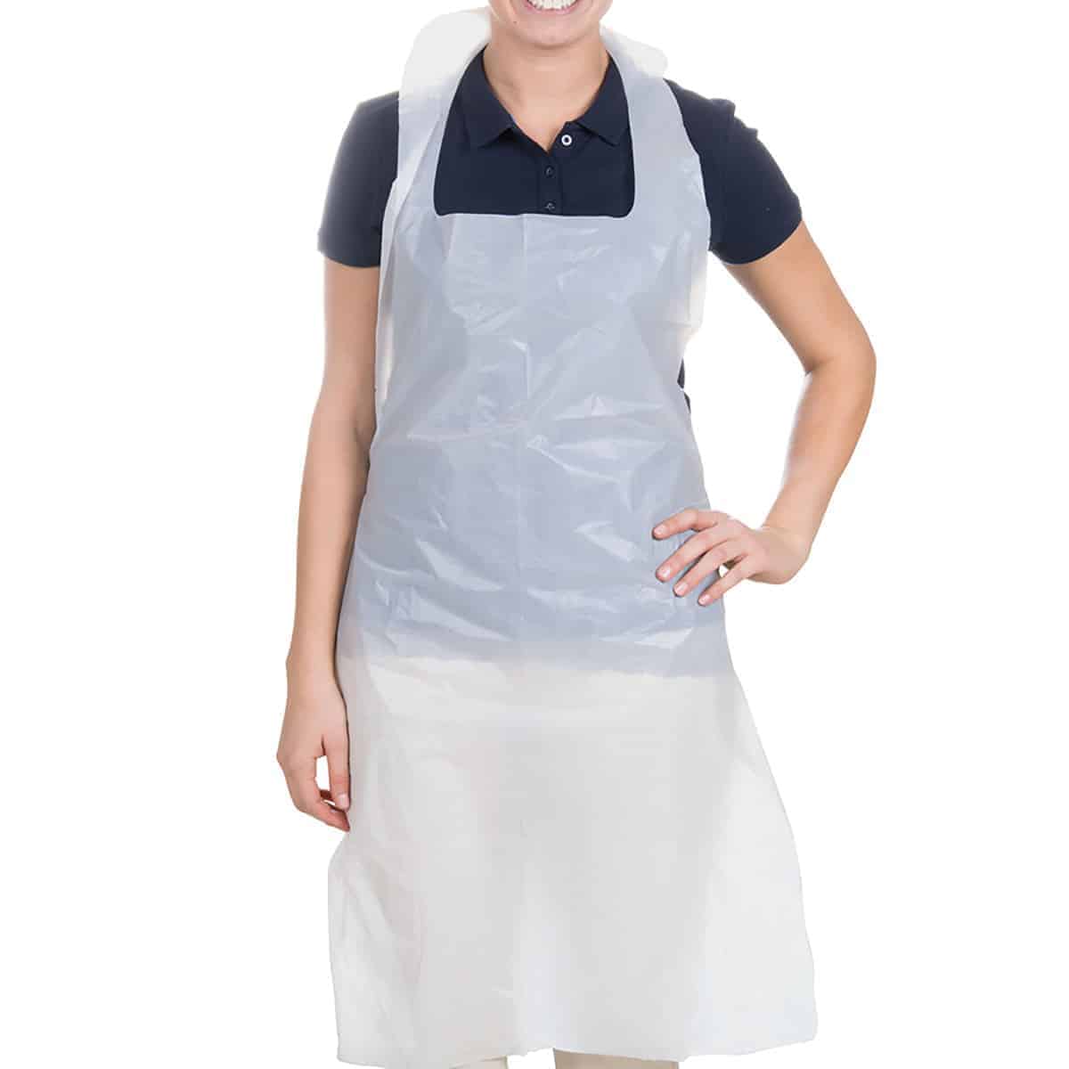 Disposable Aprons White 16 Micron - Pk1000