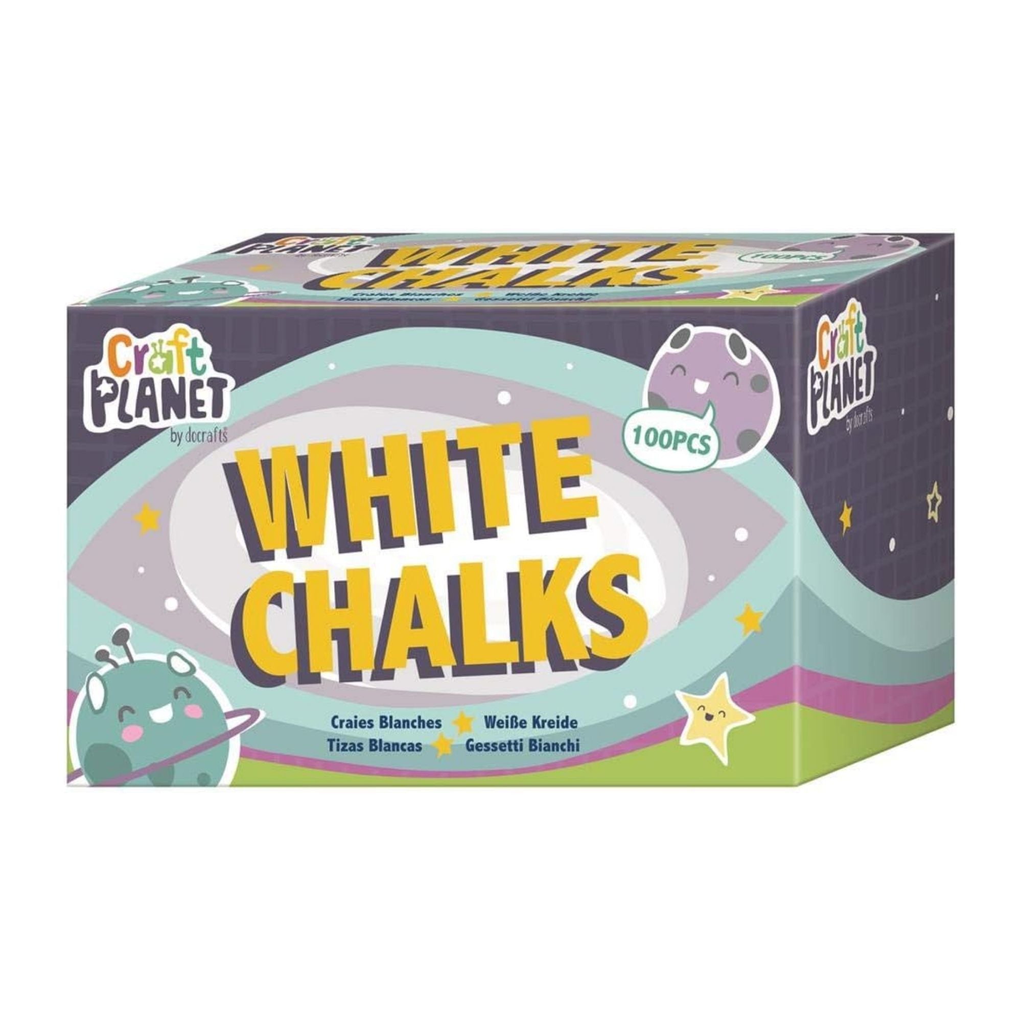 White/Coloured Chalk - Pk 100