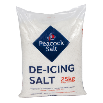 Pk 14+ White Peacock De-icing Rock Salt 25kg