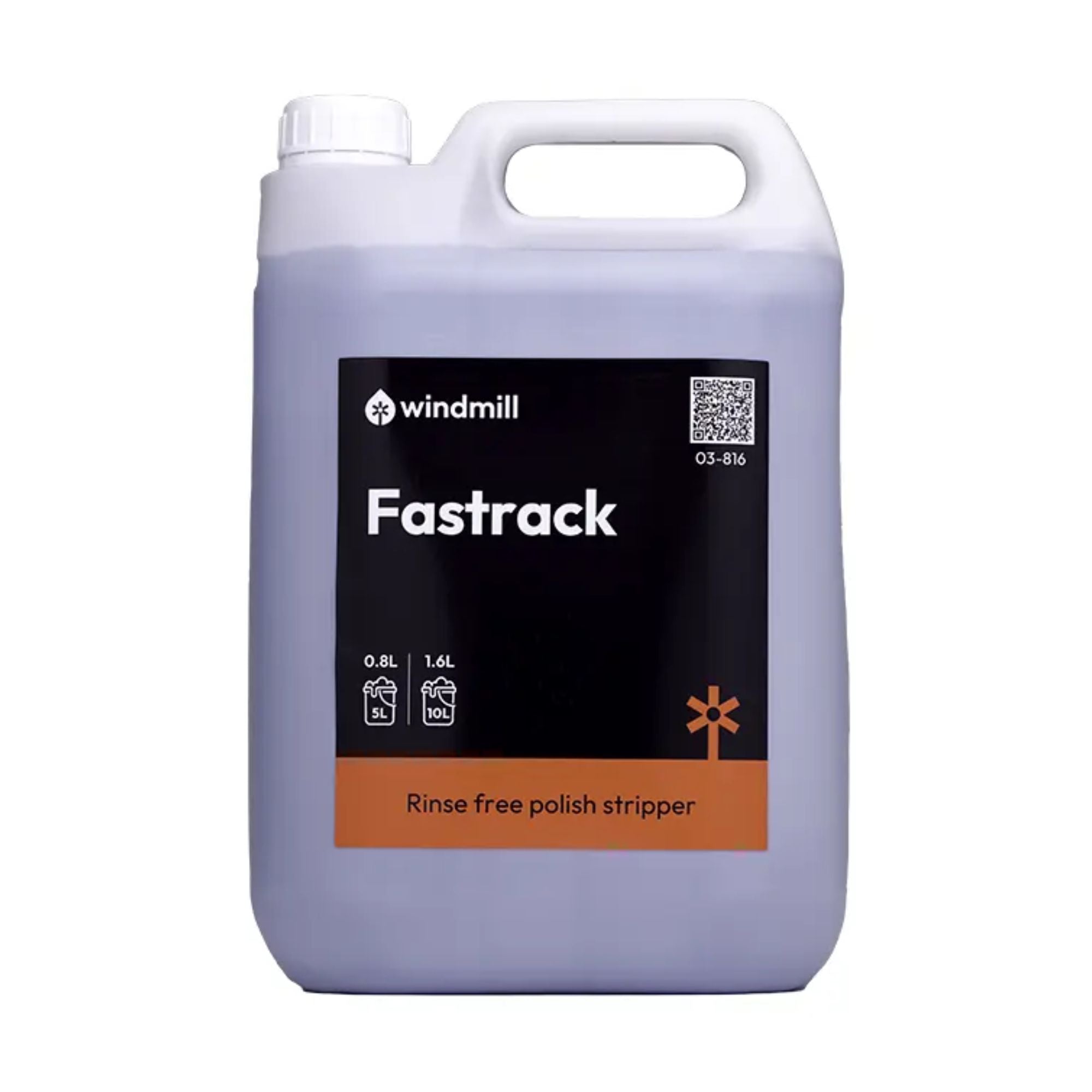 Windmill Fastrack Rinse Free Polish Stripper - 5L