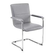 Express Faux Leather Cantilever Chair