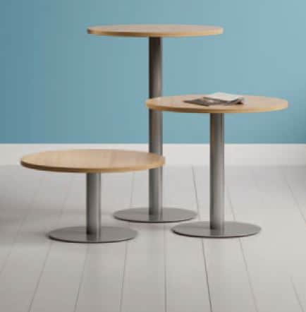 Express Circular Table 600mm Diameter - Trumpet Base