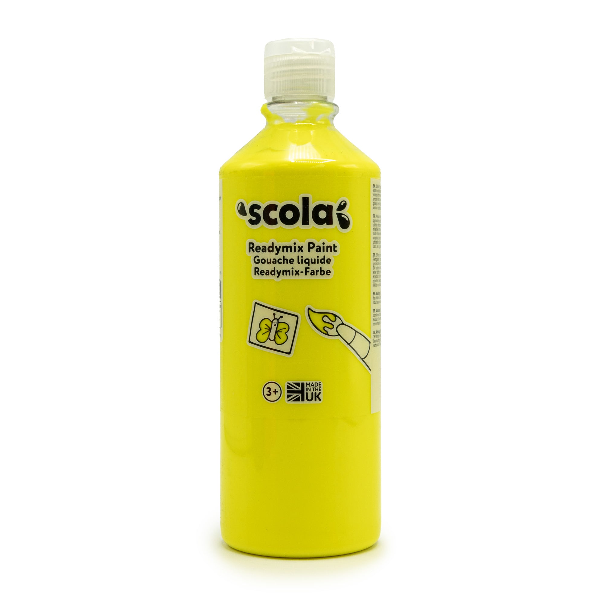 Fluorescent Ready Mix Paints 500ml Assorted - Pk6