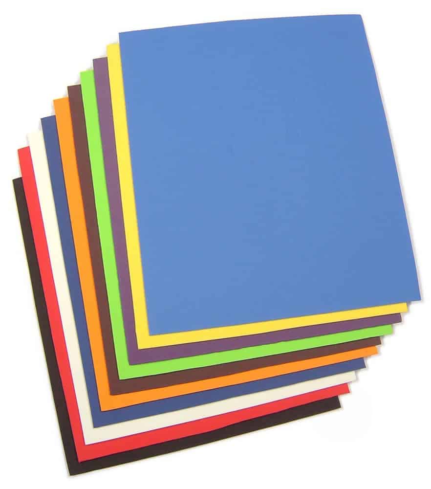 Neoprene Craft Sheets Assorted - Pk10