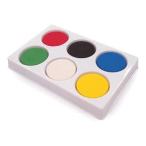 6 Well Palette With Watercolour Blocks