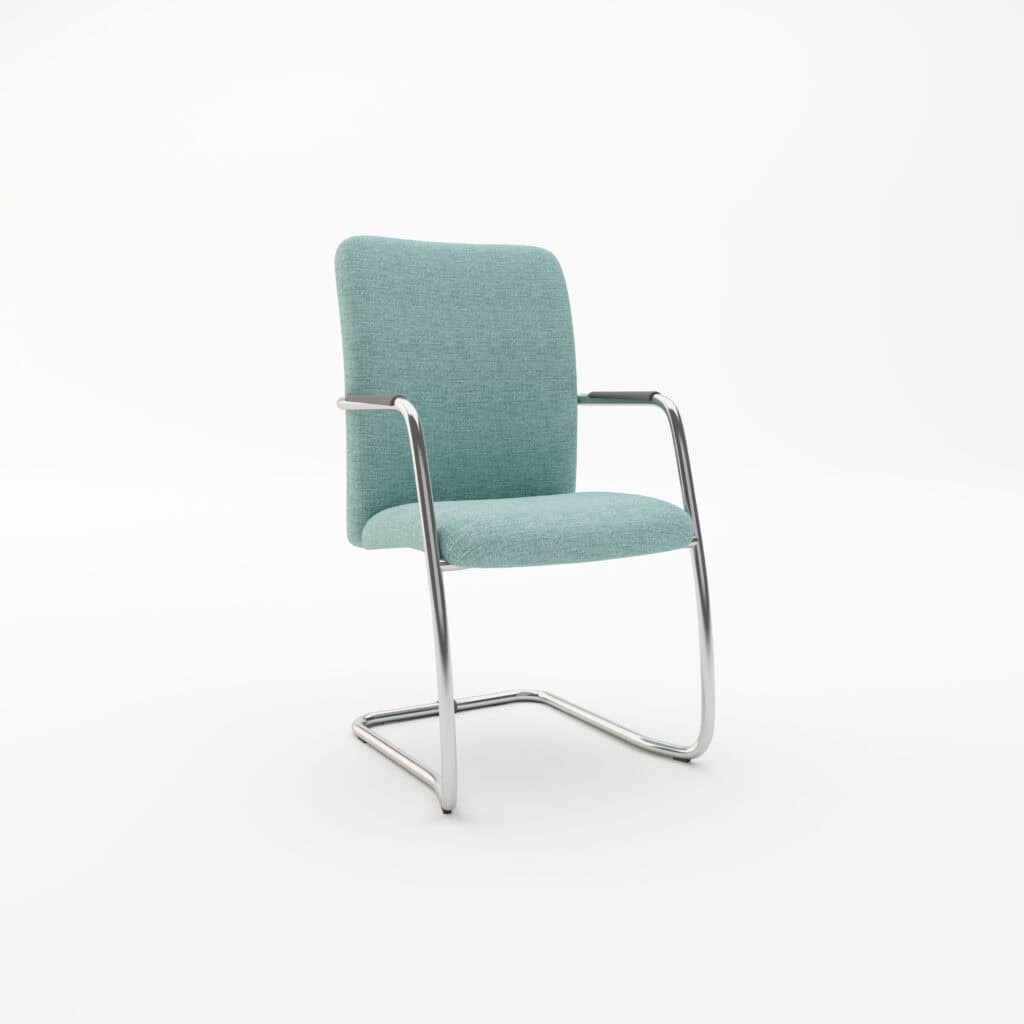 Saturn Chrome Cantilever Meeting Chair