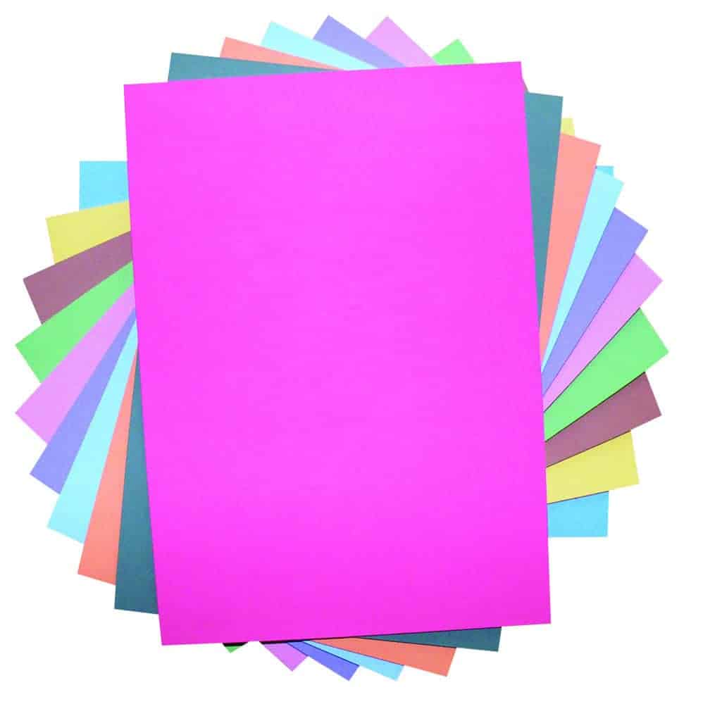Bright 230 Micron Coloured Card Assorted
