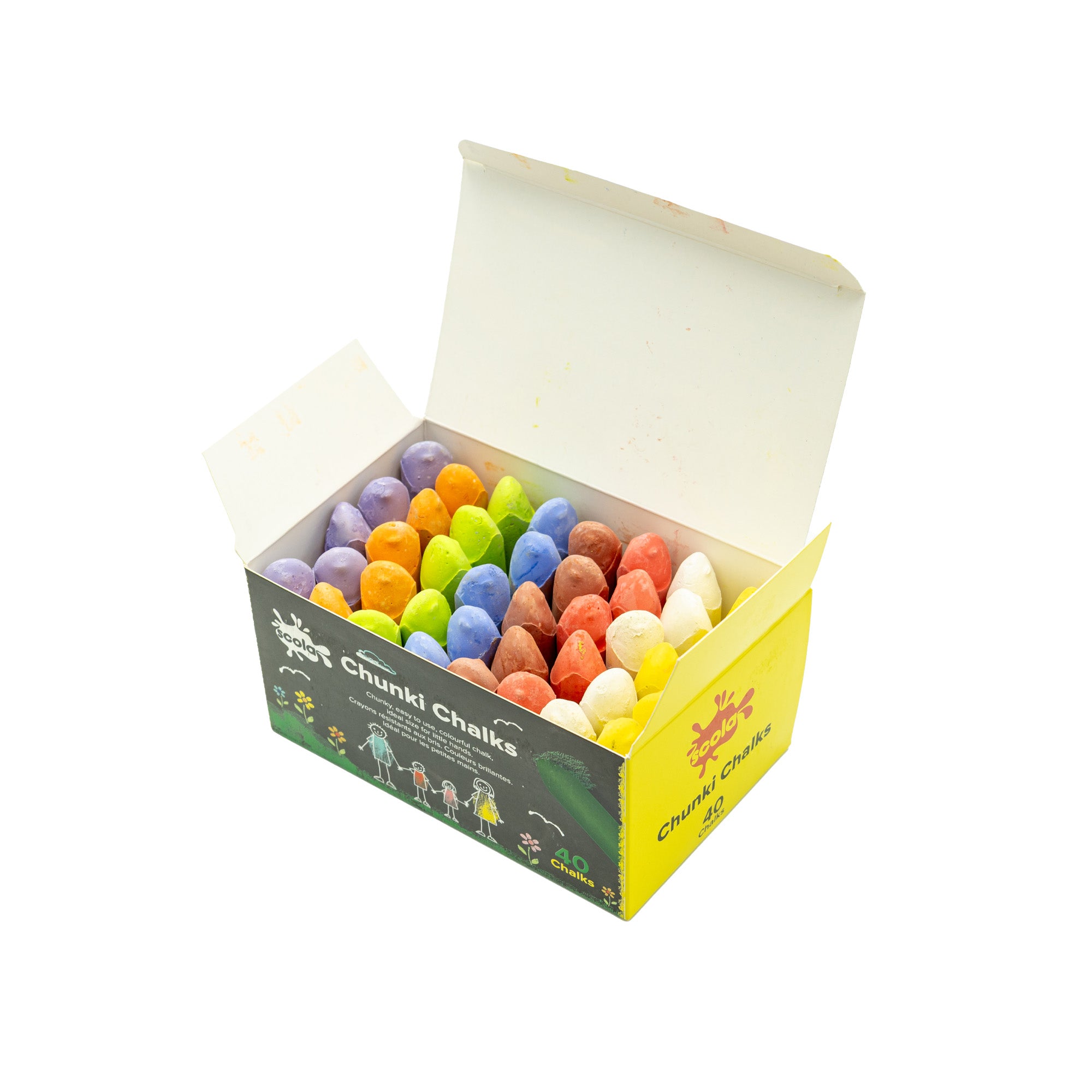 Chunky Chalks Assorted - Pk40