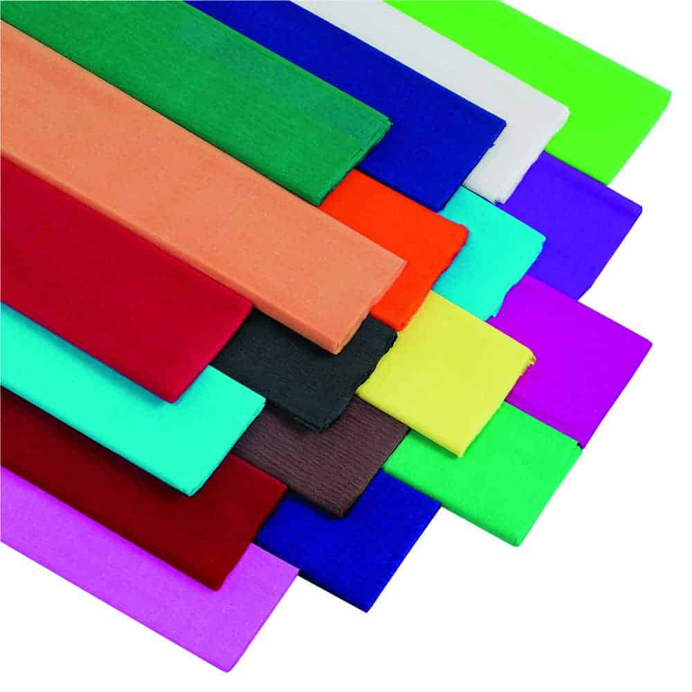 Assorted Crepe Paper - Pk12