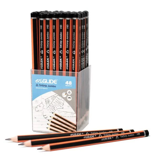 EziGlide Jumbo TriGrip HB Pencils - pk 48